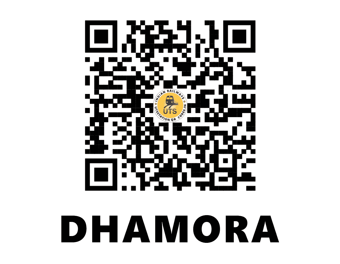 UTS QR Code for DHAMORA - DAM (NR - UTTAR PRADESH)